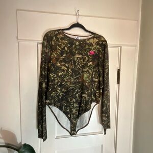 Nike Camouflage Long Sleeve Bodysuit